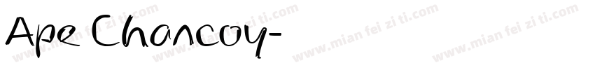 Ape Chancoy字体转换